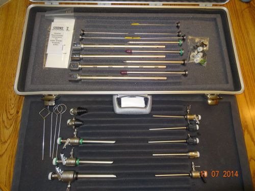 Storz trocar &amp; cannula set of 8 with accessories, model n30160 for sale