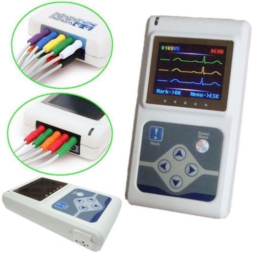 3 Channel ECG/EKG Holter Recorder Dynamic,ECG Monitor Holter System 24Hrs