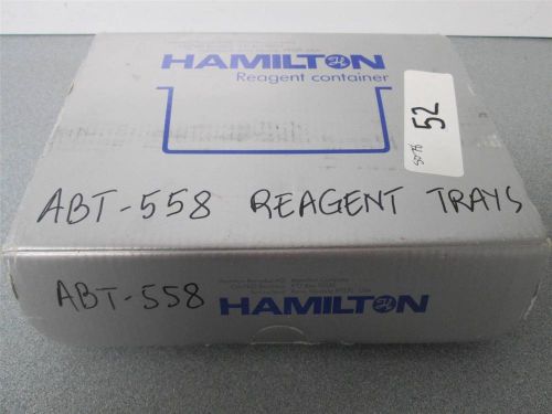 Hamilton abt558 self standing reagent container 120ml 3 wave breakers qty 5 for sale