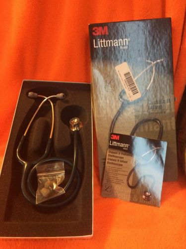 3M Littmann Classic II Infant Stethoscope Dark Caribbean Blue Tube 28 inch 2124