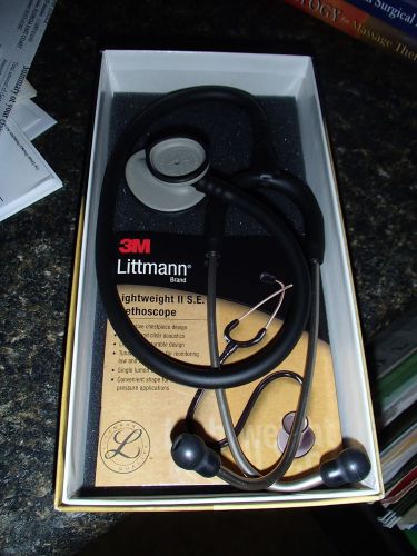 3m littmann - lightweight ii se- stethoscope *black* 2450 for sale