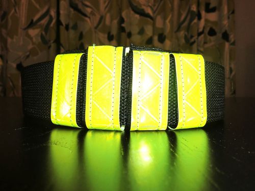 EMS, EMT, Paramedic, Police, Rescue, Security Reflective Belt Keepers Lime