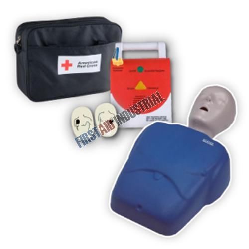 Starter instructor package #1: cpr prompt manikin + red cross aed trainer for sale