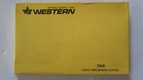 Western optical lens thickness gauge ref # 2060 for sale