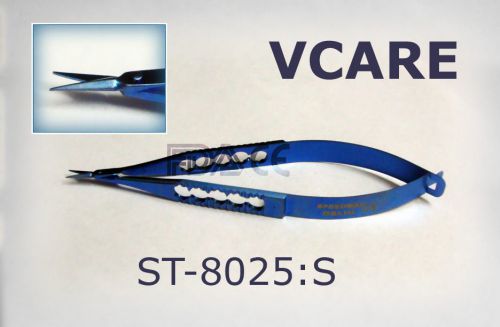Vannas Scissors Straight 8 mm Blades Titanium FDA &amp; CE