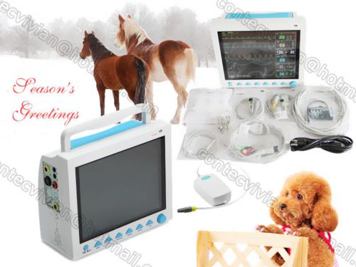 VET Patient Monitor,Portable Veterinary Monitor Multiparameter+ CO2,3Y warranty