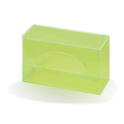 Fluorescent side-loading acrylic glove dispenser - single  fluorescent green ... for sale