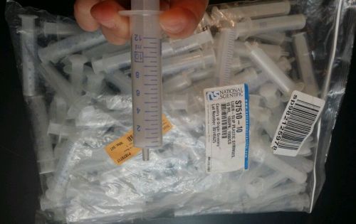 100 National Scientific Disposable Syringe Plunger 10ml