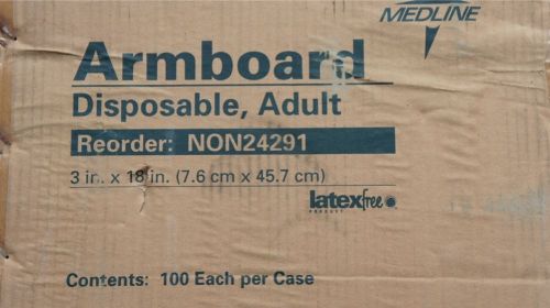 MEDLINE Latex Free Arm board Disposable Adult 3in x 18in REF # NON24291 CASE 100