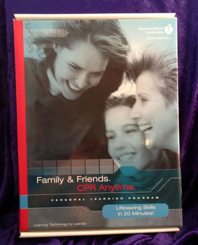 American heart assn family &amp; friends cpr anytime training mannequin kit new for sale