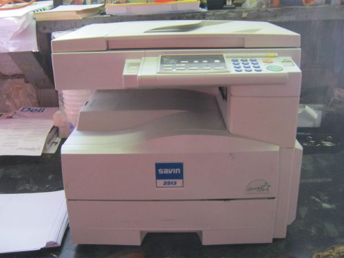 SAVIN MODEL 2513 BLACK &amp; WHITE COPIER.  NO COLOR. &#034;ONLY 750 COPIES MADE&#034;