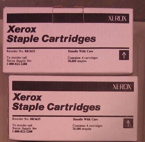 2 XEROX STAPLE CARTRIDGES PKS(40,000 STAPLES) # 8R3625
