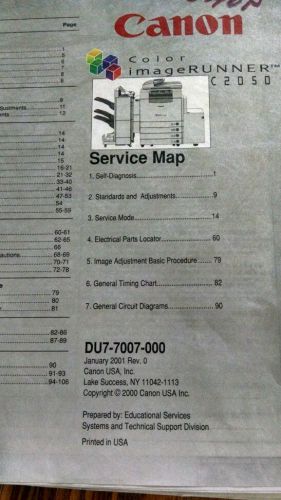 Canon Copier Technical Service Map C2050  Manual
