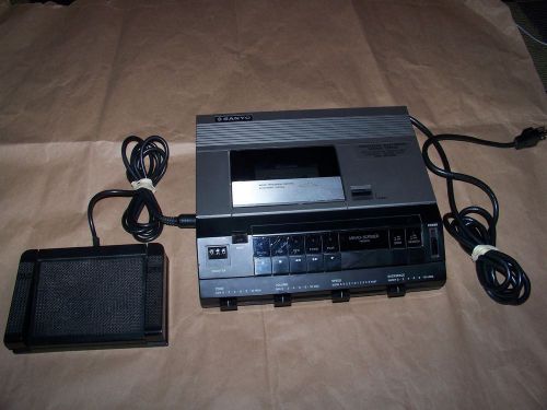 Sanyo Memo-Scriber Standard Cassette Transcriber TRC9010 Dictation Machine