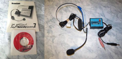 Vxi parrott translator headset + dragon naturally speaking 7 preferred bundle! for sale