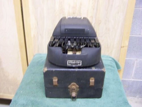 Vintage The StenoType Stenograph Court Reporting Short Hand Machine in Case
