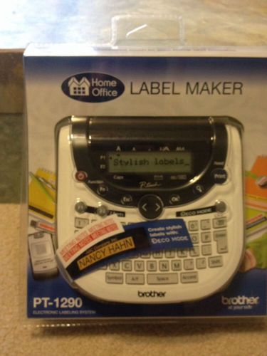 NEW Home Office Label Maker: Brother PT-1290 Electronic Labeling System