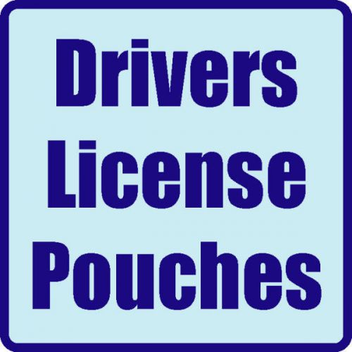 100 drivers license laminating pouches (5 mil) for sale