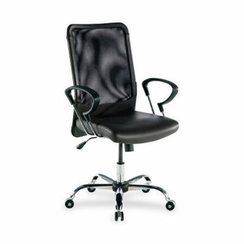 Lorell Executive High-Back Chair,24-3/4&#034;x25-1/2&#034;x42-1/2&#034;,Black Lthr (LLR86203)