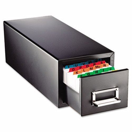Steelmaster Drawer Card Cabinet Holds 1,500 5 x 8 cards (MMF263F5816SBLA)