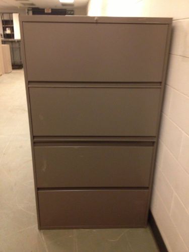 Four-Shelf Steel Receding Door File Cabinet
