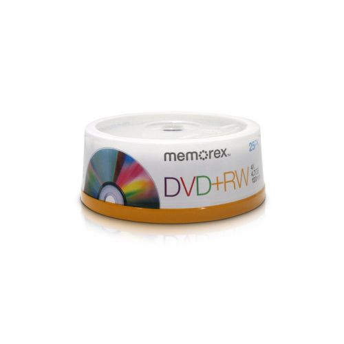 NEW Memorex 4x DVD+RW 25 Pack Spindle