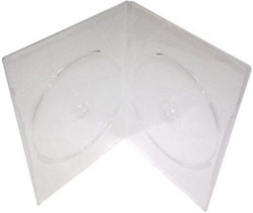 50 slim clear double dvd cases 7mm for sale