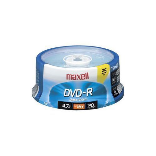 MAXELL 635052/638010 4.7GB DVD-Rs (25-ct Spindle)