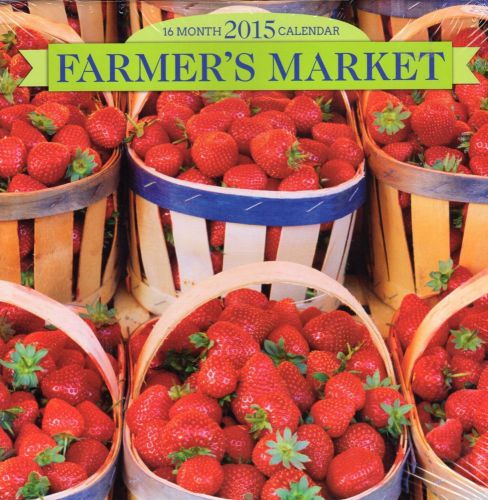 16 Month 2015 Calendar Farmer&#039;s Market 12 x 12 Organizer New Planner Wall