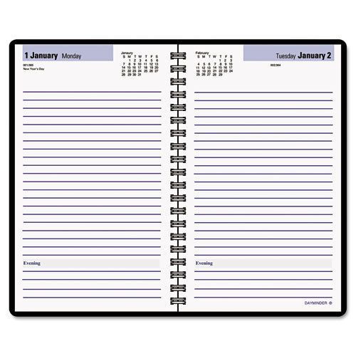 DAYMINDER SK4600 2015 CALENDAR DAILY APPOINTMENT BOOK 4-7/8 x 8 BLACK