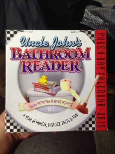 Uncle John&#039;s Bathroom Reader 2015 Desk Calendar Page A Day Free Shipping New