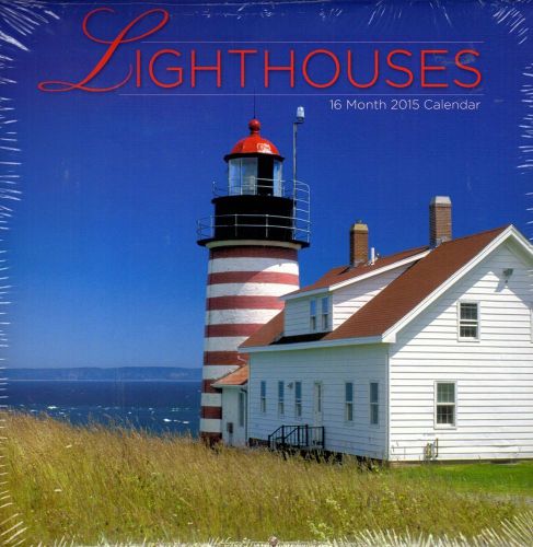 16 Month 2015 Calendar Lighthouses 12 x 12 Wall New Light House