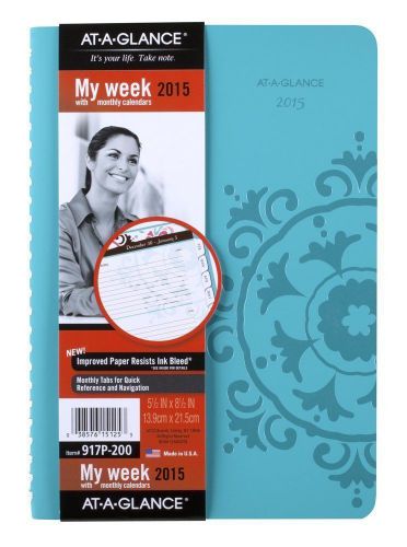 AT-A-GLANCE Suzani Premium Weekly and Monthly Appointment Book 2015,917P-200 6x9