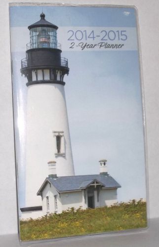LIGHTHOUSE  2 Year 2014 - 2015 PLANNER Book Calendar Brand NEW FREE SHIPPING