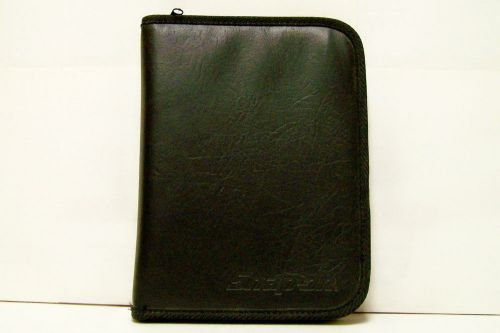 New Snap on Six Ring Black Day-Timer, Synthetic Leather Ext. w Nylon Fabric Int.