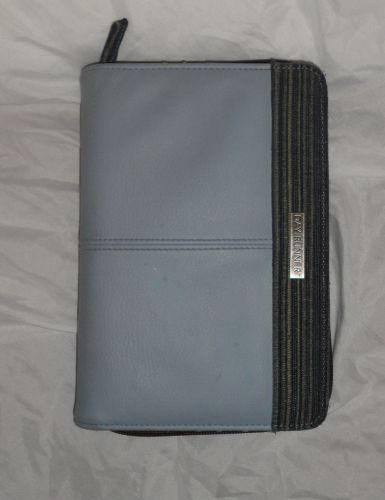 Day runner light blue small size binder- synthetic leather used- good condition for sale