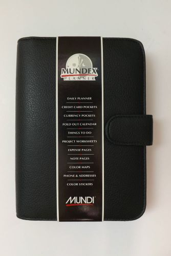 New Mundi Mundex Black Faux Leather Organizer Planner - Dark Green