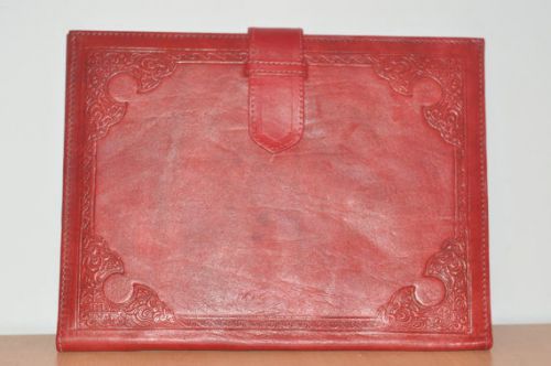 Moroccan genuine Pad holder , Red padfolio,Leather padfolio , great padfolio , w