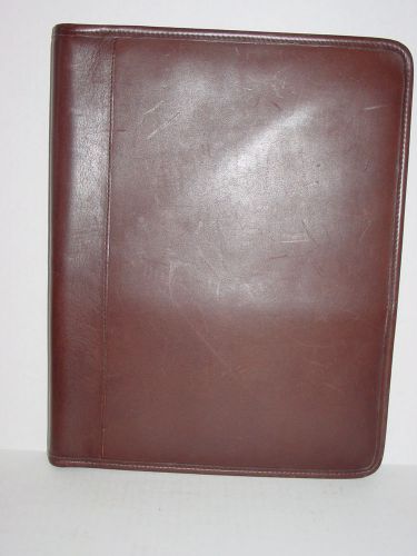 Coach brown leather folio portfolio for sale