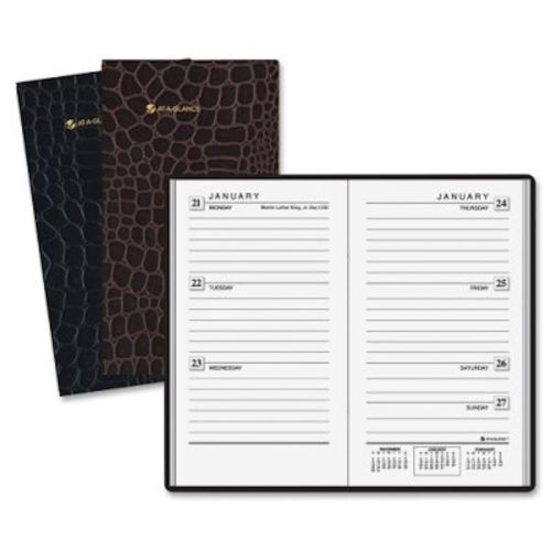 At-A-Glance 2015 Ruled Weekly Pocket Planner Telephone Address Section Brown