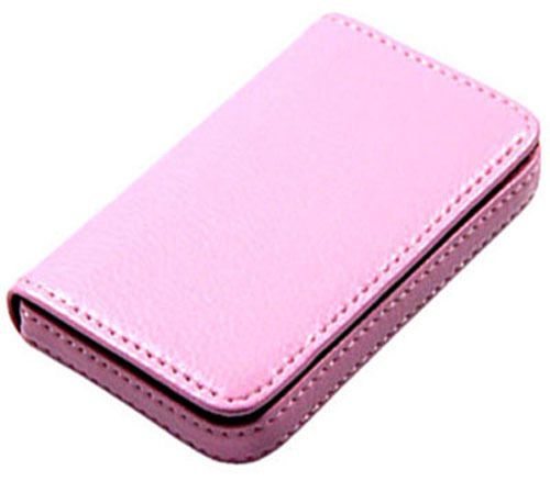 Women Business Leather Bag Magnetic Name Credit ID Card Holder Wallet Case 37P