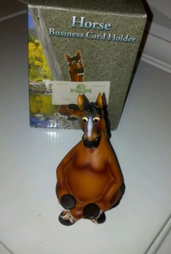 Horse Business Card Holder/Hand Painted /Resin/Model # 422 Rivers Edge
