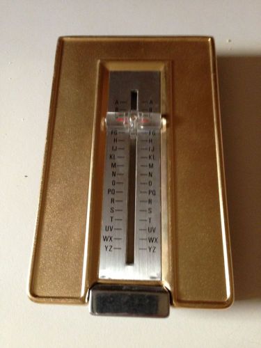 VINTAGE FINDER Metal Flip Address Book, Mid Century, rolodex, List Phone Direct.