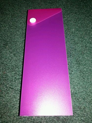 Staples Slider Pencil Case Back to School Plastic Organizer PURPLE 1x3x7.5in