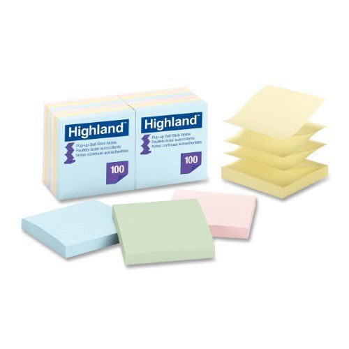 Highland Pop-up Repositionable Pastel Note - Pop-up, Self-adhesive, (6549pua)