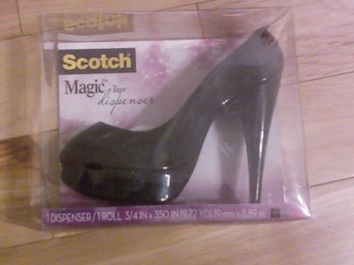 Scotch Magic Tape Stiletto Heel 5-1/2&#034; Tall  Tape Dispenser wi Roll 3/4&#034; X 350&#034;