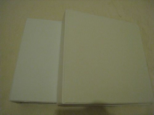 USED LOT of 2 ( 2 inch binders ) 3 Ring presentation White