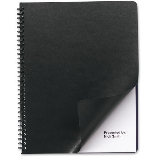 Swingline round corner presentation binding cover -opaque,black -200/bx for sale