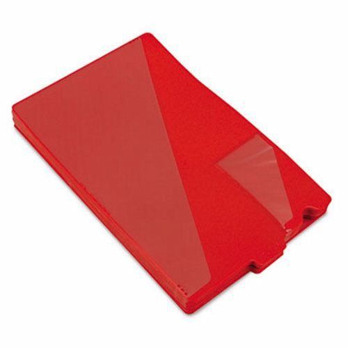 Smead Out Guides with Diagonal-Cut Pockets, Poly, Legal, Red, 50/Box (SMD61970)