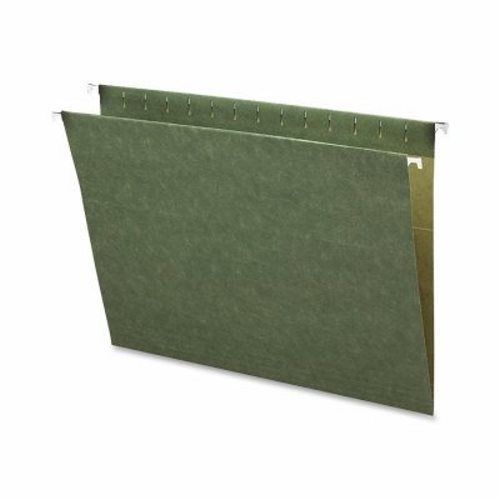 Business Source Hanging Folders, w/o Tabs, Letter, 25/BX, Green (BSN26528)